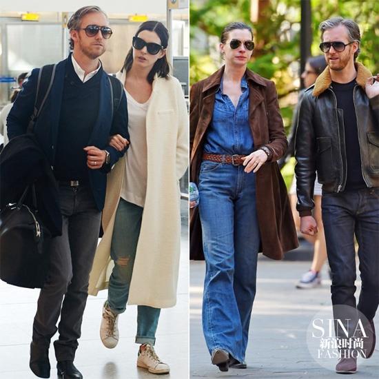 孕前海瑟薇跟老公出街，簡直就是穿搭范本