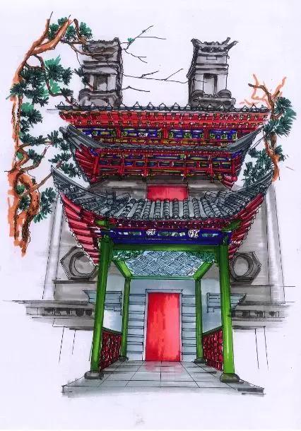 明艷的紅、生機(jī)的綠、深沉的藍(lán)、古樸的灰，足見(jiàn)博雅樓的獨(dú)特韻味。