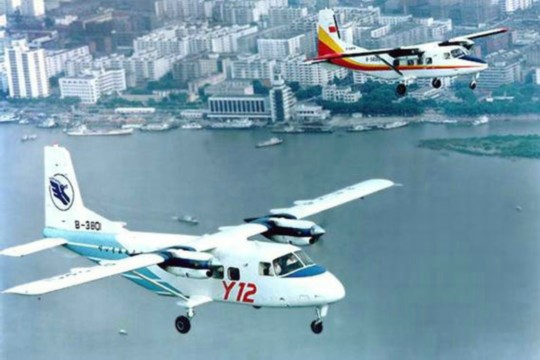 資料圖：中國運-12空中飛行。