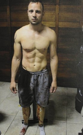 “刀鋒戰(zhàn)士”皮斯托瑞斯過失槍殺女友現(xiàn)場(chǎng)照片。