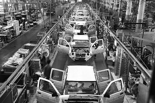 鄭州日產(chǎn)總裝生產(chǎn)線(xiàn)