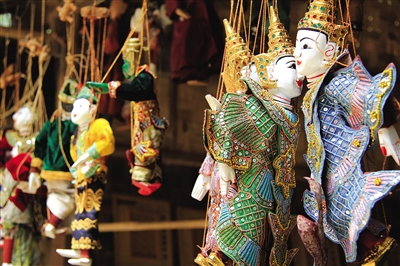 曼德勒的木偶。圖/顧樂曉