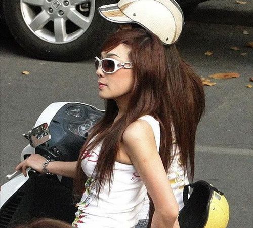 越南女孩的現(xiàn)代生活。