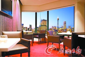 酒店客房一景。