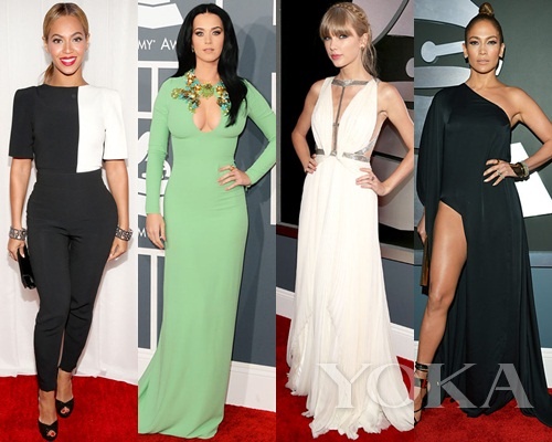 碧昂斯、凱蒂·佩里、泰勒·史薇芙特、珍妮弗·洛佩茲