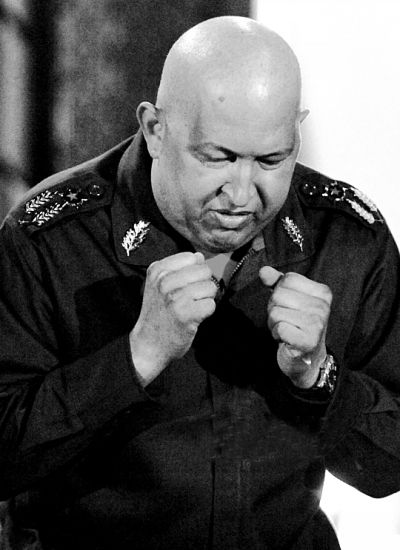 去年選舉期間，查韋斯造勢資料圖。