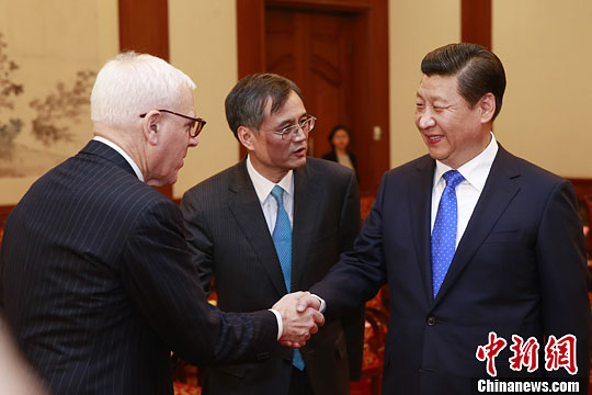 10月23日，中國(guó)國(guó)家主席習(xí)近平在北京釣魚(yú)臺(tái)國(guó)賓館會(huì)見(jiàn)清華大學(xué)經(jīng)濟(jì)管理學(xué)院顧問(wèn)委員會(huì)海外委員。