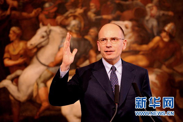  2月13日，意大利政府總理恩里科·萊塔宣布辭職。