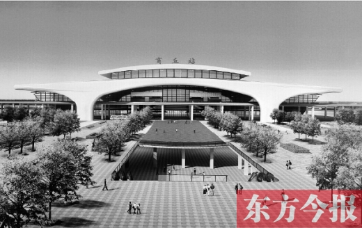 商合杭高鐵商丘站效果圖，暢想一下未來(lái)的俏模樣吧 資料圖片