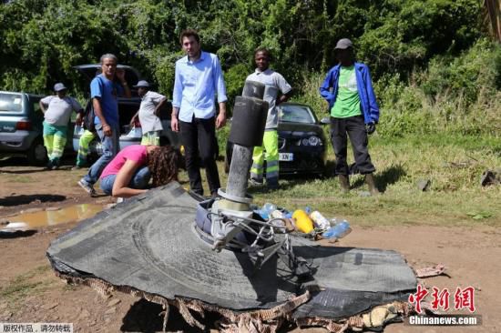 新發(fā)現(xiàn)的疑似馬航MH370殘骸。