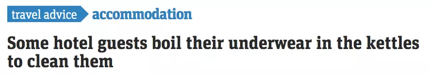 太惡心！女游客竟用酒店燒水壺煮自己的臟內(nèi)褲