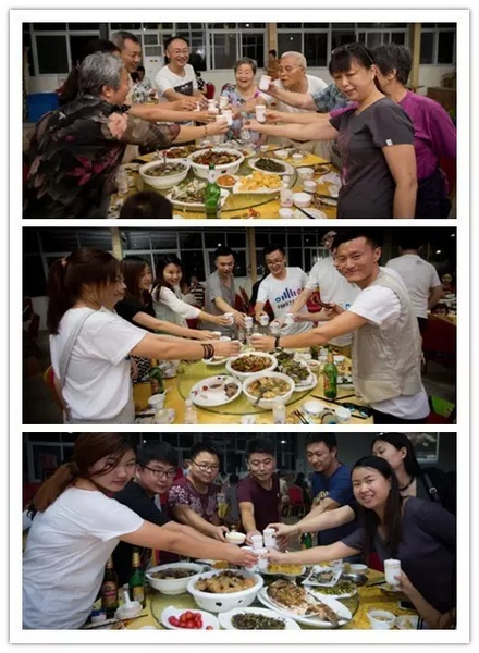 看我們的飯菜豐盛嗎？