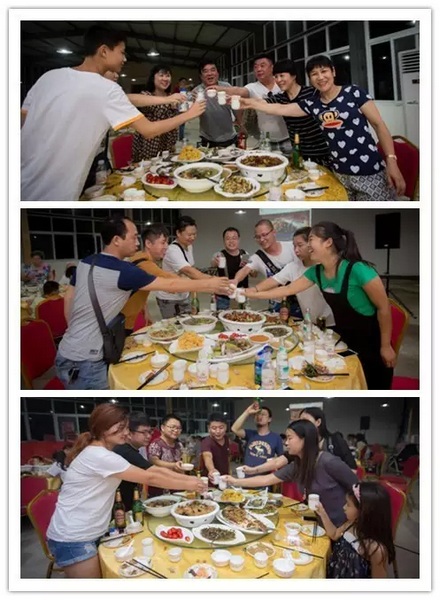 看我們的飯菜豐盛嗎？