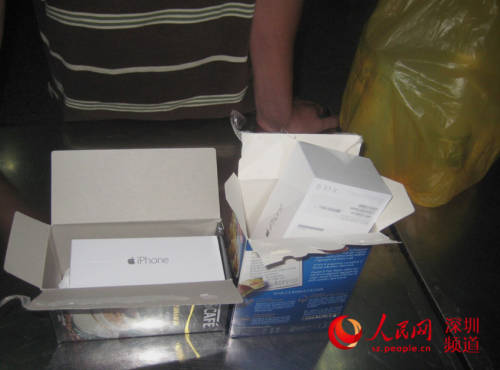 深圳皇崗海關(guān)三日查獲600余臺iPhone6 深圳皇崗海關(guān)三日查獲600余臺iPhone6