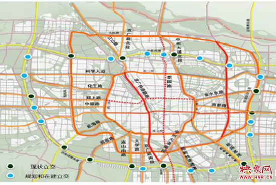 兩環(huán)十七放射景觀廊道建設(shè)。