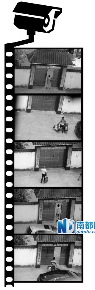 汪冬根拍下的送禮人。