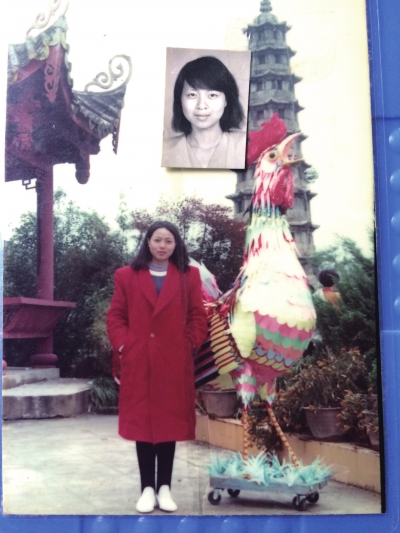 邱巧媚年輕時的照片。