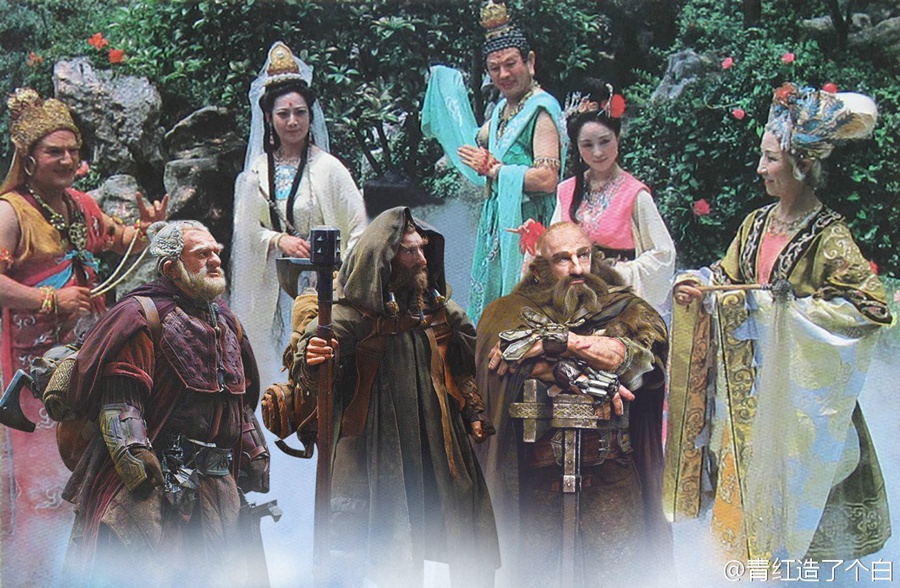 網(wǎng)友PS“中土東土聯(lián)誼會” 畫風(fēng)優(yōu)美毫無違和感