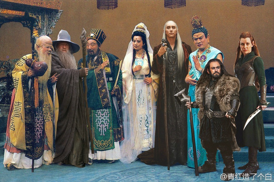 網(wǎng)友PS“中土東土聯(lián)誼會” 畫風(fēng)優(yōu)美毫無違和感