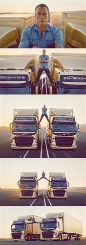 好萊塢動(dòng)作巨星云頓腳跨兩卡車玩"一字馬" 好萊塢動(dòng)作巨星云頓腳跨兩卡車玩"一字馬"