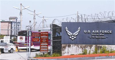 5月28日，韓國(guó)烏山市，美駐韓空軍基地