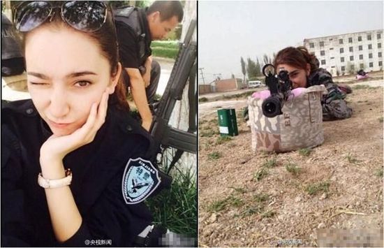 新疆反恐前線美女特警照片走紅網(wǎng)絡(luò)(圖) 新疆反恐前線美女特警照片走紅網(wǎng)絡(luò)(圖)