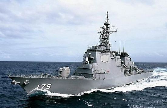 資料圖:日本宙斯盾級導(dǎo)彈驅(qū)逐艦妙高號(DD175)。 資料圖:日本宙斯盾級導(dǎo)彈驅(qū)逐艦妙高號(DD175)。