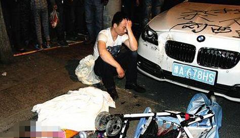 鄭州警方公布交警駕寶馬撞死嬰兒現場監(jiān)控視頻