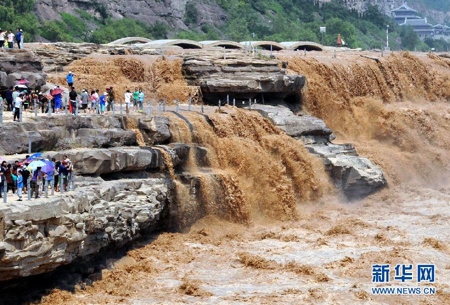 壯美瀑布群 黃河壺口瀑布迎來(lái)秋汛